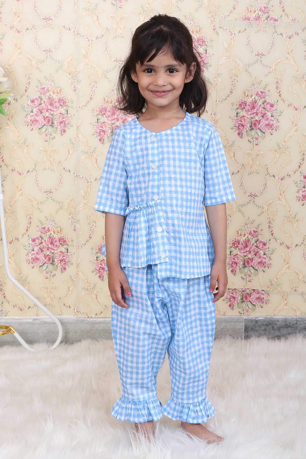 Buy Cub McPaws Girls Sleepwear |100% Cotton kids night dress set Online at  62% OFF | Cub McPaws