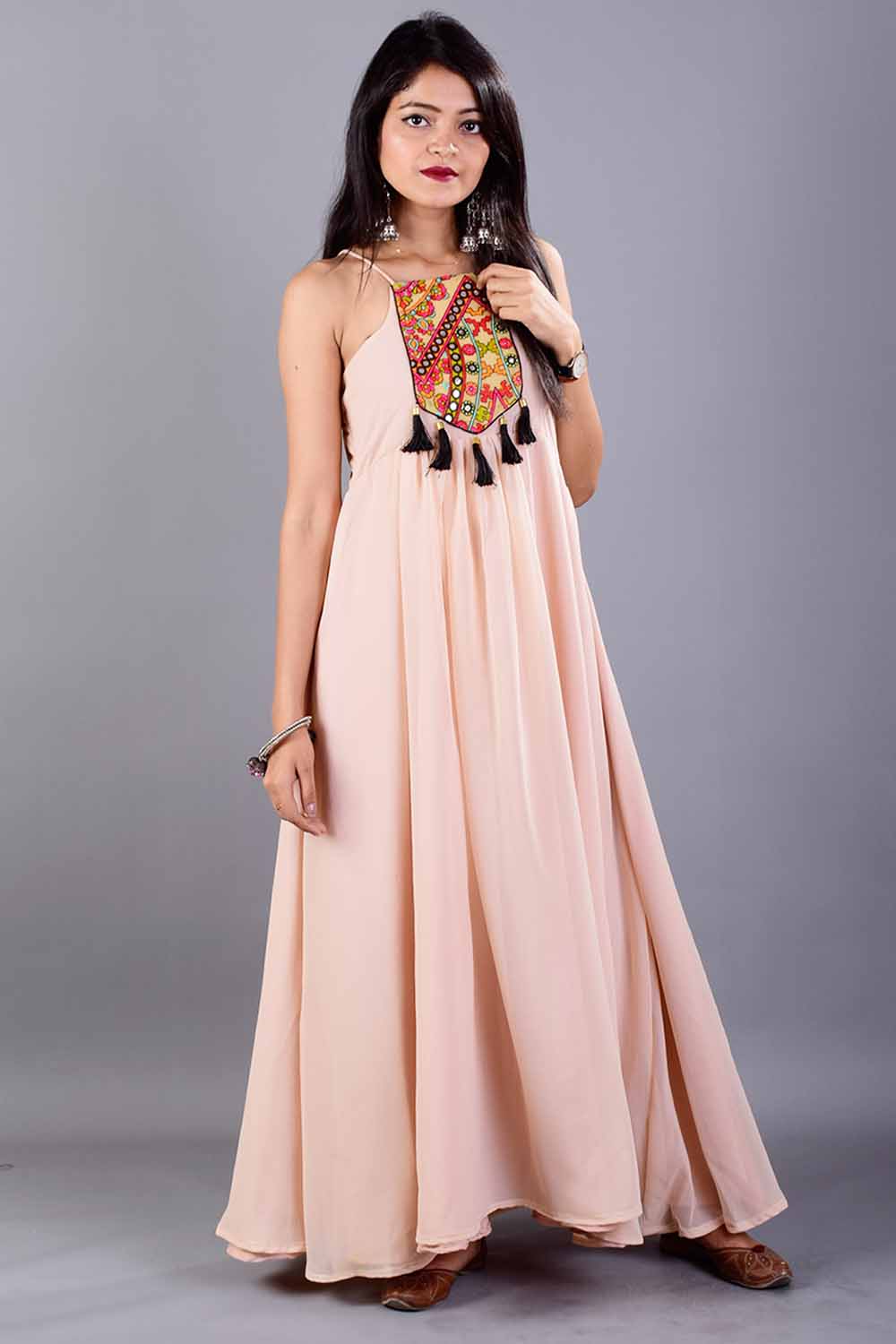 Enticing Tassels Patch Maxi