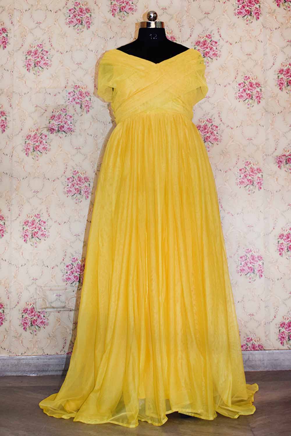 Yellow Prewedding Shoot Special Gown