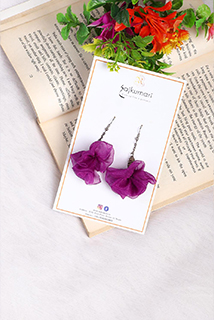 Vine floral earring