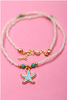 Sky Blue Star Pendant Necklace