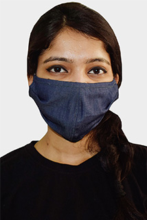 Denim 2 Layers Reusable Cotton Mask