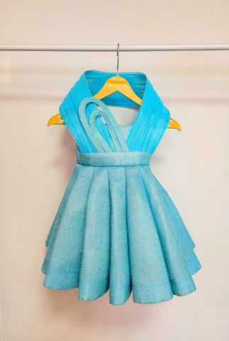Sky Blue Ball Gown For Girls
