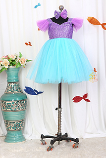 Purple Sequin Mermaid Dress