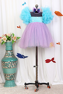 Light Blue and Lavender Mermaid Dress