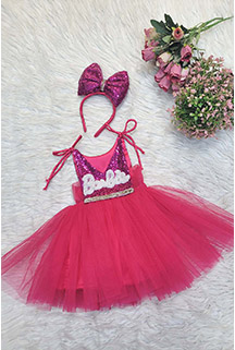 Pink Barbie Dress with Hairband