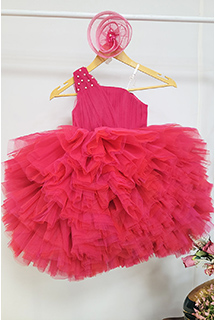 Mazenta Pink Ball Gown