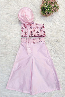 Baby Pink Indo-western Coord Set