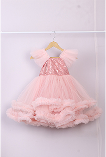 Blush Pink Ruffled Dress