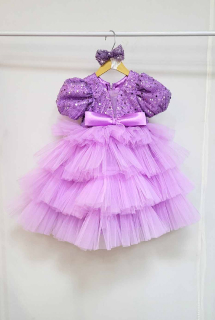 Lavender Ruffled Princess Dress
