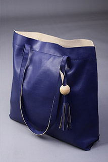 Navy Blue Handbag With Beautiful Tassel