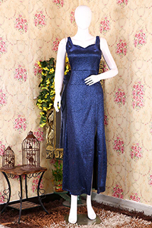 Navy Blue Shimmer Gown