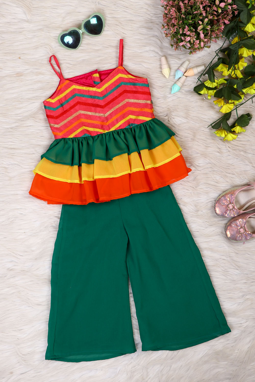 Colorful Georgette Co-ord set