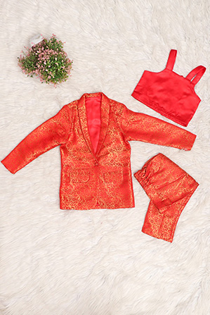 Red 3 Piece Coord Set