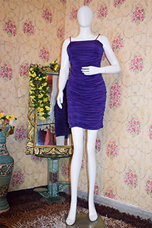 Purple Ruched Bodycon Dress