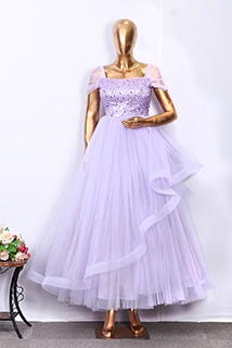 Lavender Barbie Style Gown