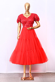 Red Barbie Style Gown