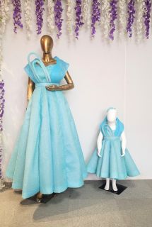 Light Blue Princess Mom & Me Ball Gowns Set