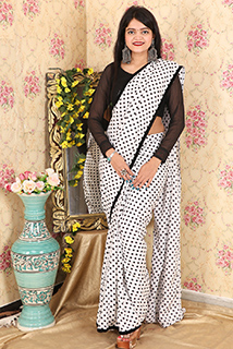 Retro Love Ready To Wear Sari with Unstitched Blouse